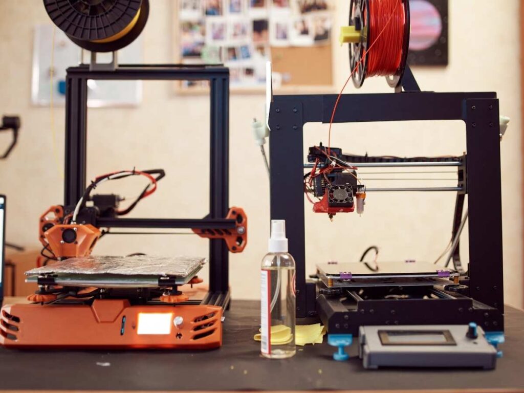 2 3d printers with heated bed