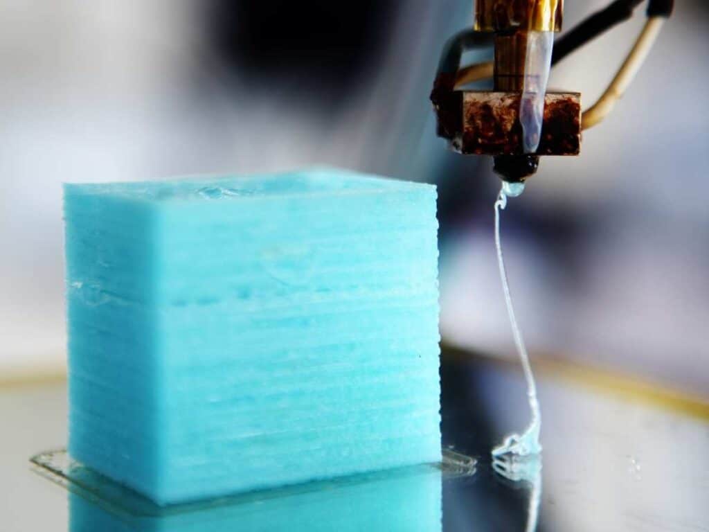 stringing of 3d printer filament