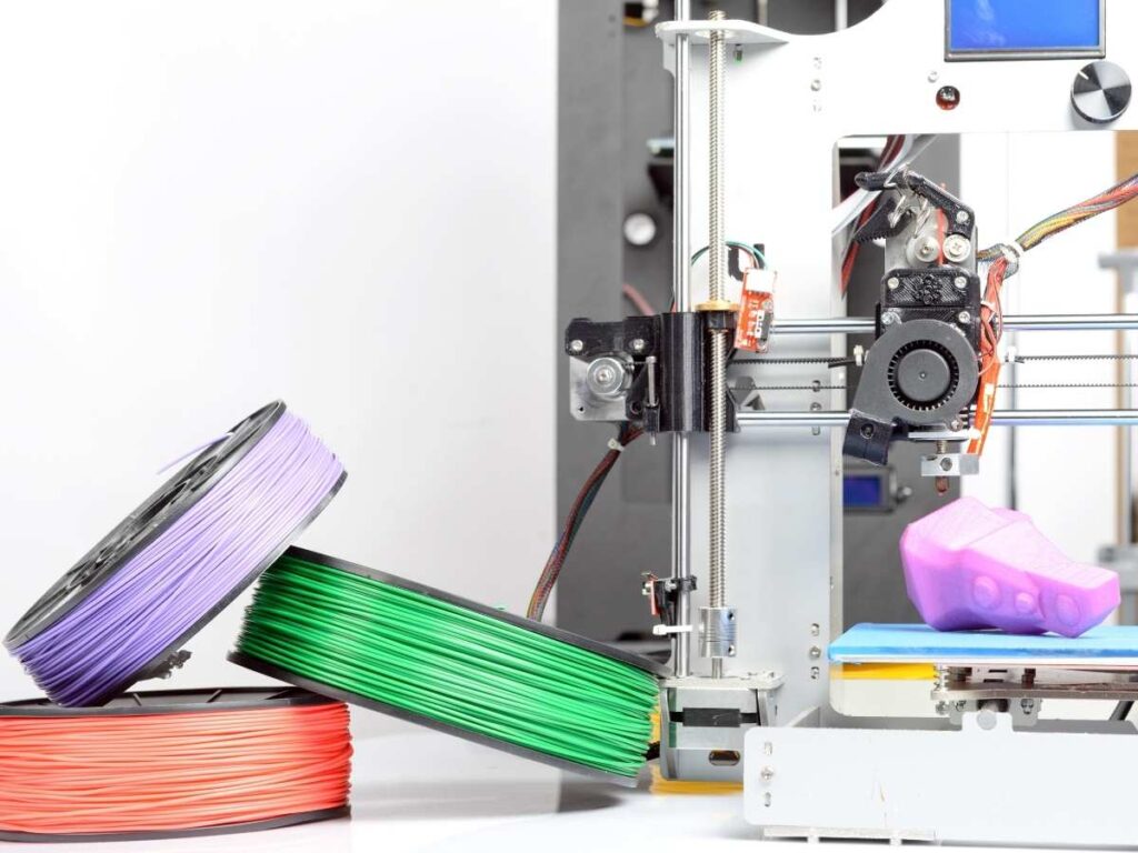 3d printer with filament roles