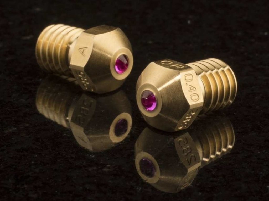 high quality ruby tipped 3d printer nozzles