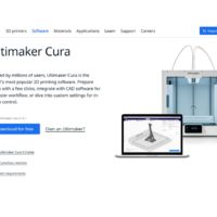 showing the download page of the latest ultimaker cura version