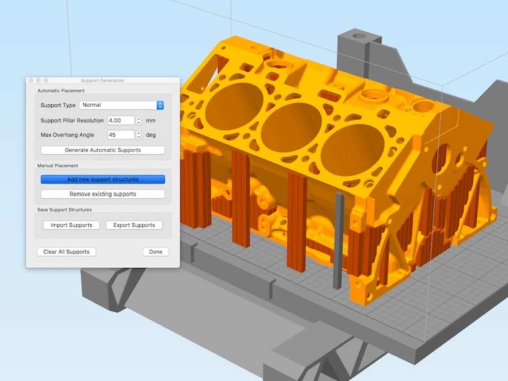 software simplify3d adding supports to an object