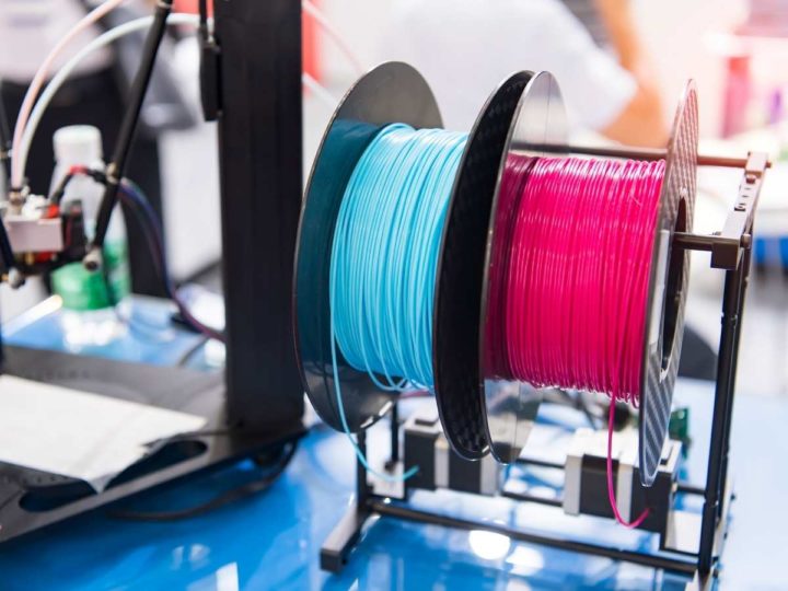 3d printer with 2 roles of pla filament