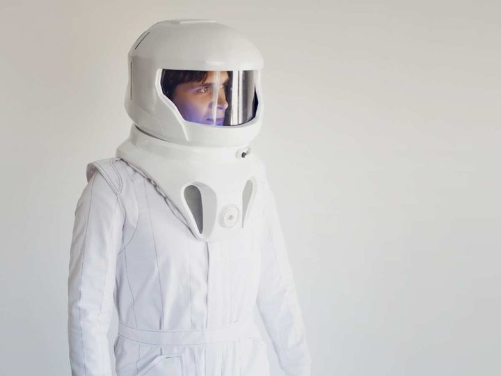 guy with an astronaut helmet